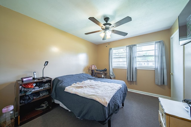1043 Quincy Dr, Columbus, GA 31906 - bedroom featuring dark carpet and ceiling fan