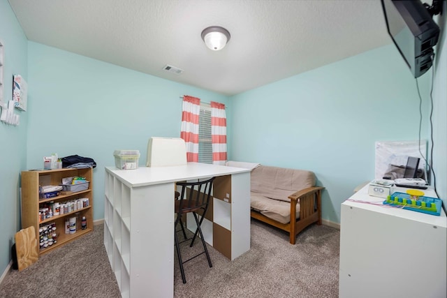 1417 Cloverdale Rd, Columbus, GA 31904 - home office featuring light colored carpet and a textured ceiling