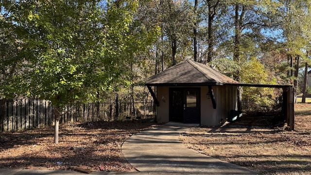 view of outbuilding