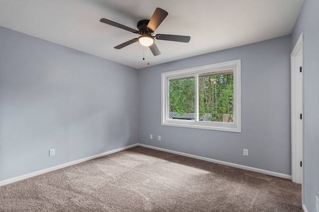 8344 Twin Chapel Dr, Columbus, GA 31904 - empty room with carpet, ceiling fan, and baseboards