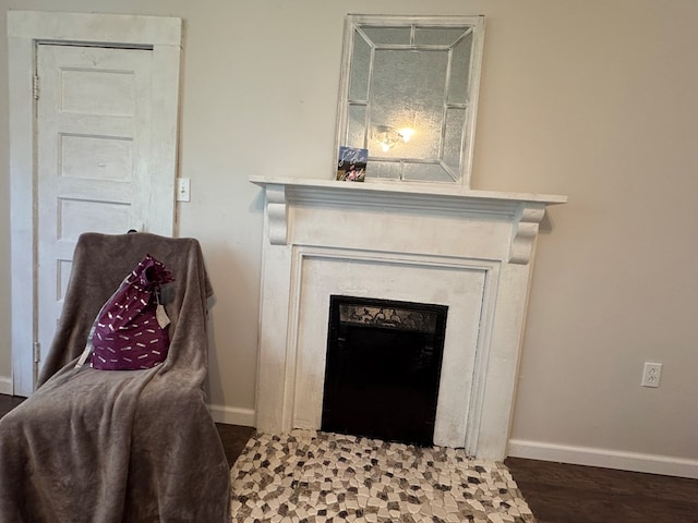 interior space featuring hardwood / wood-style flooring