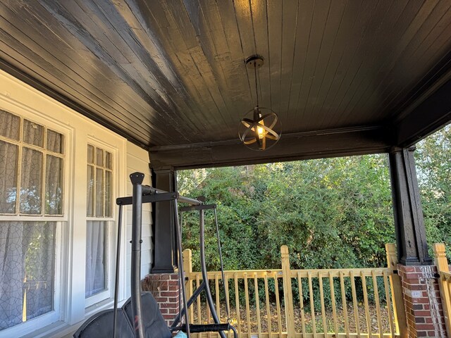 exterior space with a porch