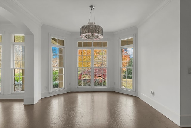 interior space featuring a notable chandelier