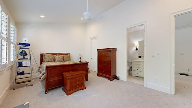 7718 River Crest Dr, Columbus, GA 31904 - bedroom featuring light carpet, multiple windows, recessed lighting, and baseboards