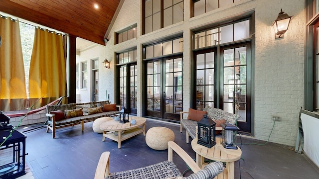 7718 River Crest Dr, Columbus, GA 31904 - view of patio / terrace with french doors