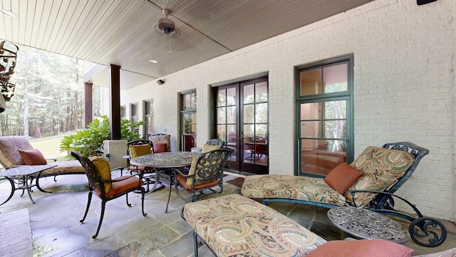 7718 River Crest Dr, Columbus, GA 31904 - view of patio / terrace with french doors
