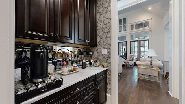 7718 River Crest Dr, Columbus, GA 31904 - bar featuring dark wood-style flooring