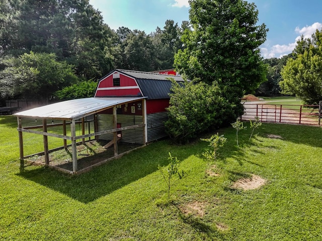 175 Slaughter Dr, Waverly Hall, GA 31831 - view of yard with an outbuilding and exterior structure