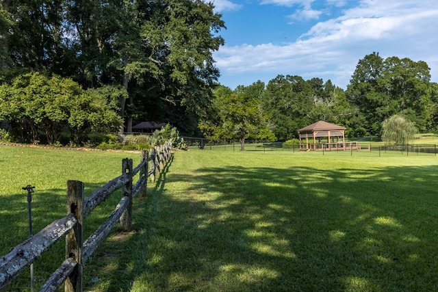 175 Slaughter Dr, Waverly Hall, GA 31831 - view of yard featuring a gazebo