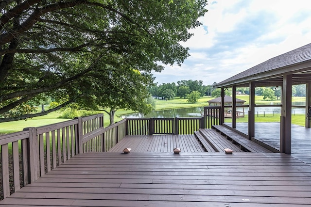 175 Slaughter Dr, Waverly Hall, GA 31831 - deck with a water view