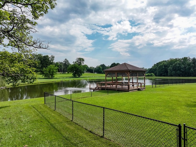 175 Slaughter Dr, Waverly Hall, GA 31831 - view of community featuring a gazebo and a water view