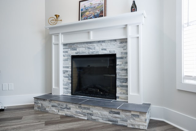 interior details featuring hardwood / wood-style floors