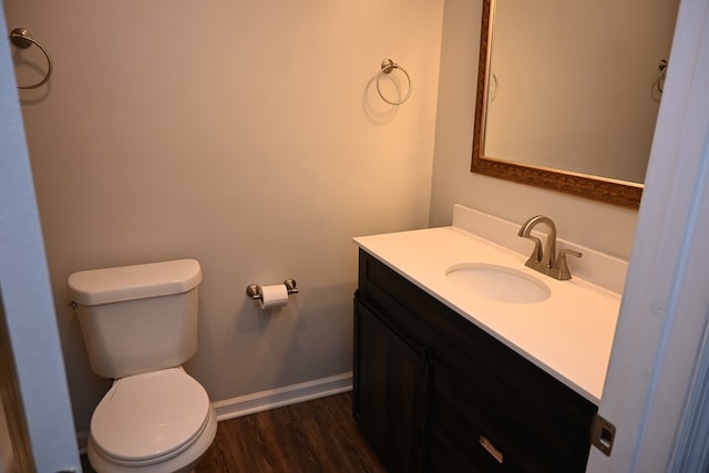 3919 Gray Fox Dr, Columbus, GA 31909 - half bathroom with vanity and wood finished floors