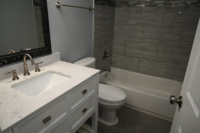 3919 Gray Fox Dr, Columbus, GA 31909 - full bathroom with vanity, bathing tub / shower combination, and tile patterned floors