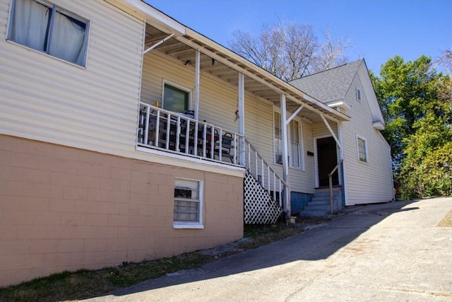 view of property exterior