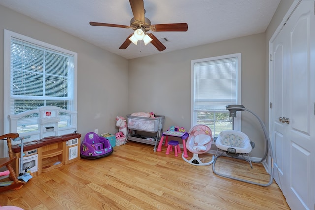 15 Whitetail Rd, Seale, AL 36875 - rec room with wood finished floors and a ceiling fan
