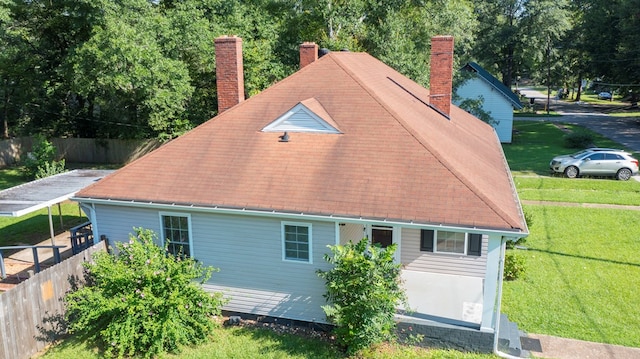 400 Lawrence St, Hogansville, GA 30230 - view of side of home featuring a chimney