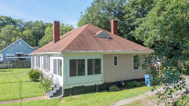 400 Lawrence St, Hogansville, GA 30230 - view of property exterior featuring a chimney