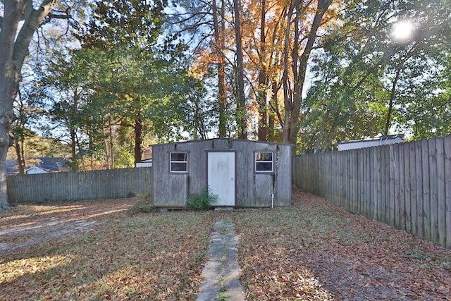 view of outbuilding