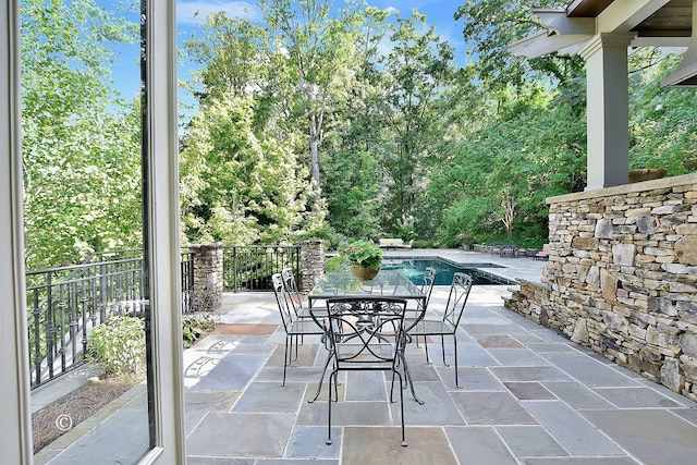 6528 Standing Boy Dr, Columbus, GA 31904 - view of patio / terrace featuring outdoor dining area and an outdoor pool