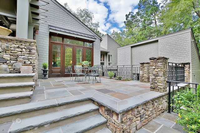 6528 Standing Boy Dr, Columbus, GA 31904 - view of patio with fence and french doors