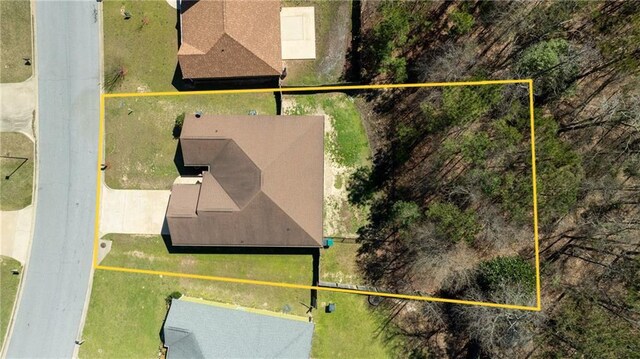 10 Cedarwood Ln, Phenix City, AL 36870 - aerial overview of property's location with property parcel outlined