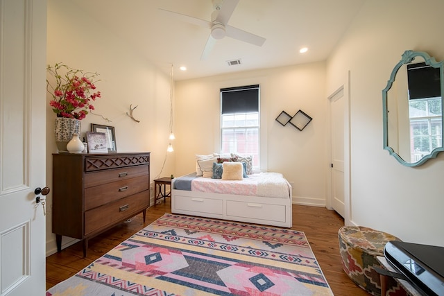 617 3rd Ave, Columbus, GA 31901 - bedroom featuring multiple windows, wood finished floors, ceiling fan, and recessed lighting