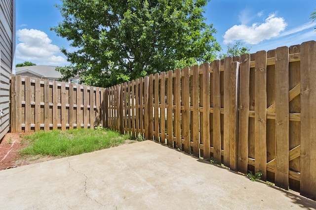 view of patio / terrace with fence