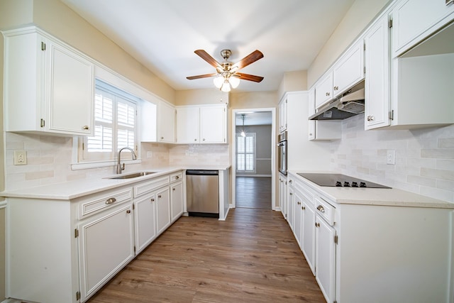 2310 Nottingham Dr, Columbus, GA 31904 - kitchen with a sink, stainless steel appliances, healthy amount of natural light, and under cabinet range hood