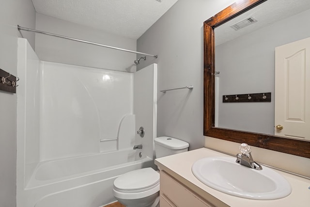 180 Plum Ct, Columbus, GA 31909 - full bath with vanity, shower / bath combination, and a textured ceiling