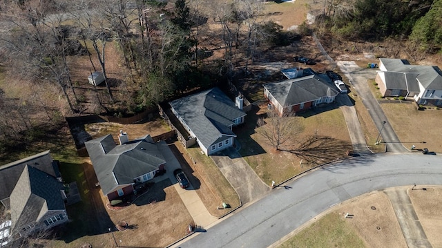 birds eye view of property featuring a residential view