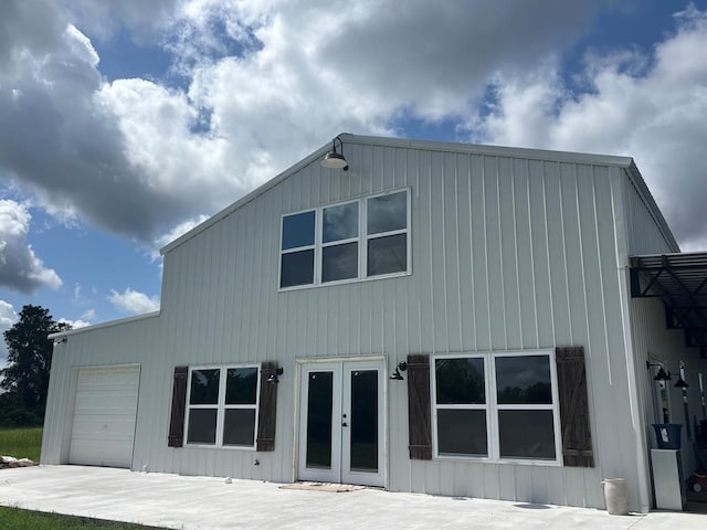 129 Hayes Rd, Mauk, GA 31058 - rear view of property with a garage and french doors