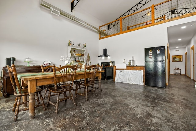 129 Hayes Rd, Mauk, GA 31058 - dining room with a high ceiling