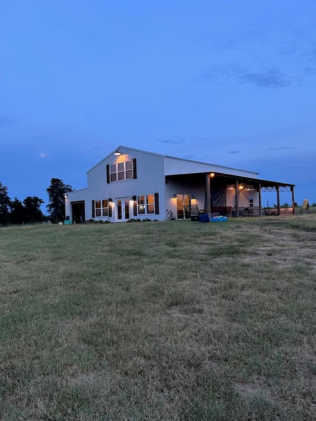 129 Hayes Rd, Mauk, GA 31058 - back of property with a lawn