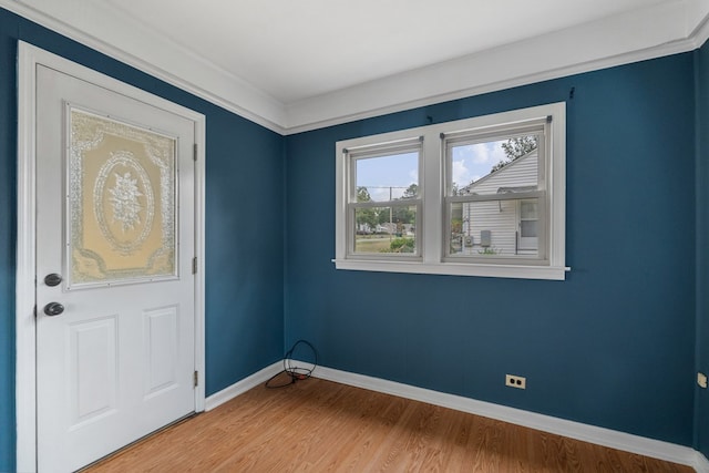 interior space featuring hardwood / wood-style floors