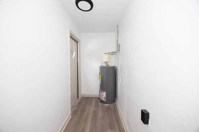 2104 Wellborn Dr, Columbus, GA 31907 - hall with water heater and light wood-style flooring