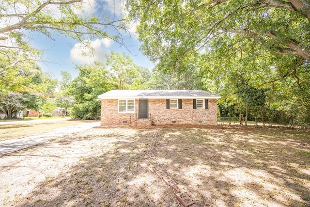2104 Wellborn Dr, Columbus, GA 31907 - view of front of home with crawl space and brick siding