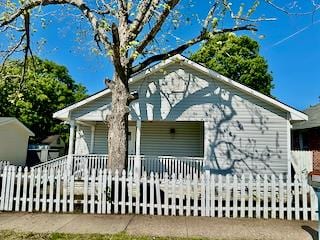 4261 Meritas Dr, Columbus, GA 31904 - exterior space featuring a porch and fence