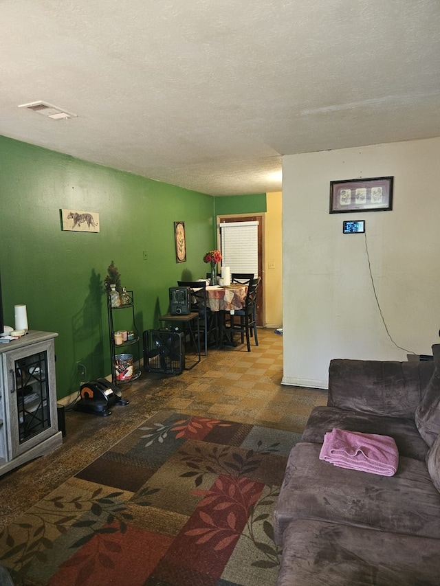 living room with visible vents
