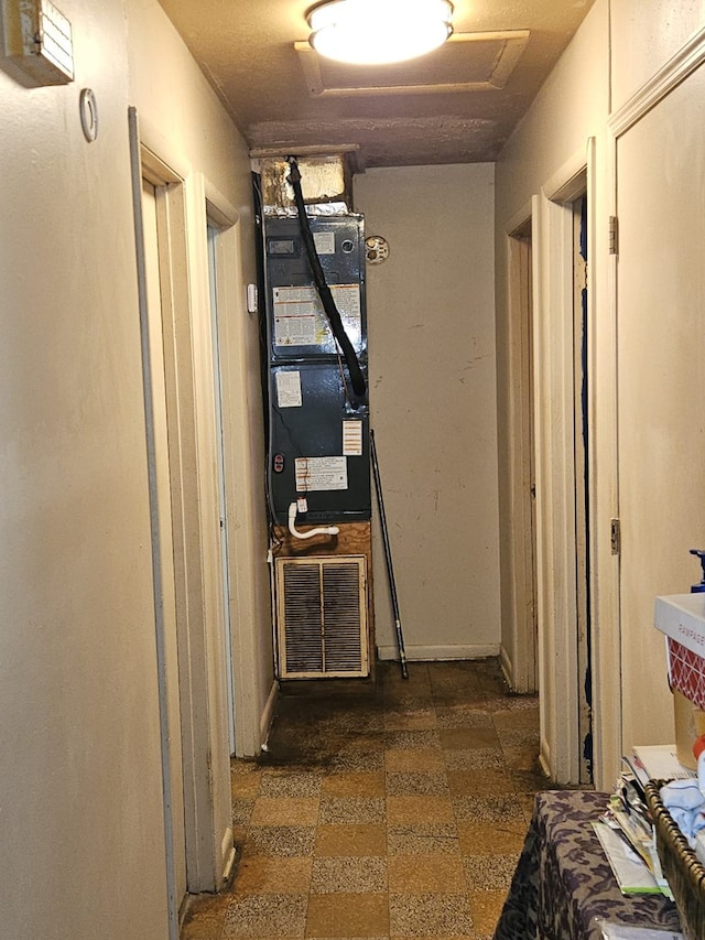 hall featuring visible vents