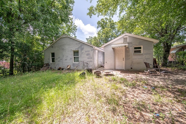 1605 39th St, Columbus, GA 31904 - rear view of property with brick siding