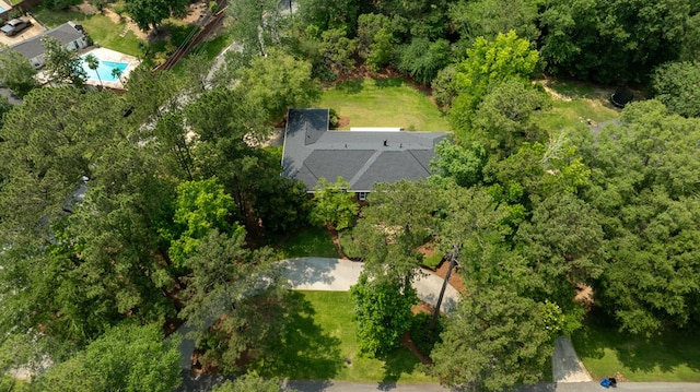 1425 Dartmouth Rd, Columbus, GA 31904 - aerial view of property and surrounding area featuring a pool area
