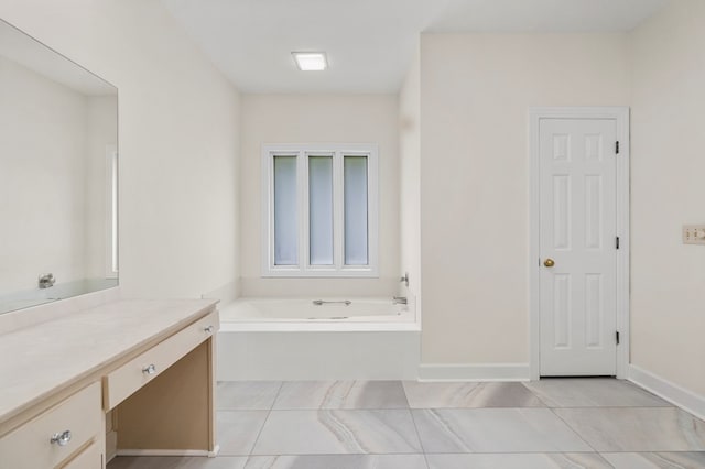 1425 Dartmouth Rd, Columbus, GA 31904 - full bath featuring vanity, tile patterned flooring, a bath, and baseboards