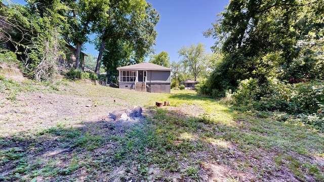 205 19th St, Phenix City, AL 36867 - view of yard with a sunroom