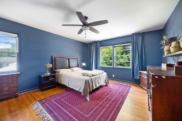 2618 Habersham Ave, Columbus, GA 31906 - bedroom featuring light wood-type flooring and ceiling fan