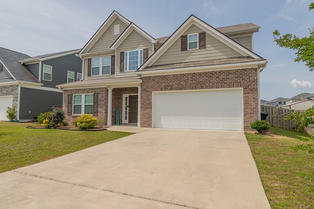 view of front of home with brick siding and driveway