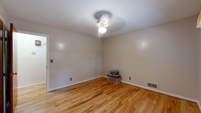 1225 Chaplin Dr, Columbus, GA 31904 - spare room with ceiling fan and light wood-type flooring