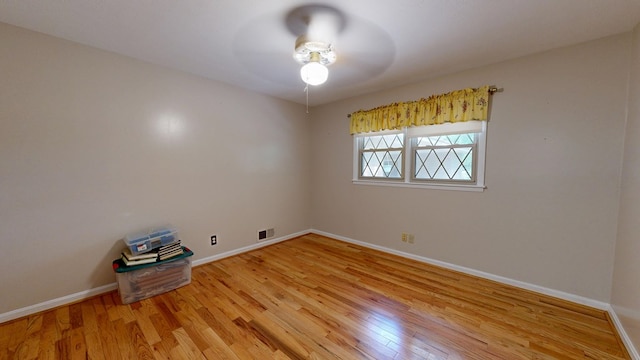 1225 Chaplin Dr, Columbus, GA 31904 - spare room featuring ceiling fan and light wood-style floors