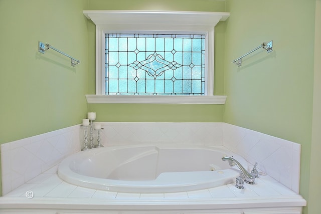 bathroom with a bathtub