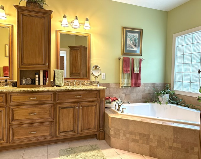 4804 Champions Way, Columbus, GA 31909 - full bath featuring vanity, tile patterned flooring, and a bath